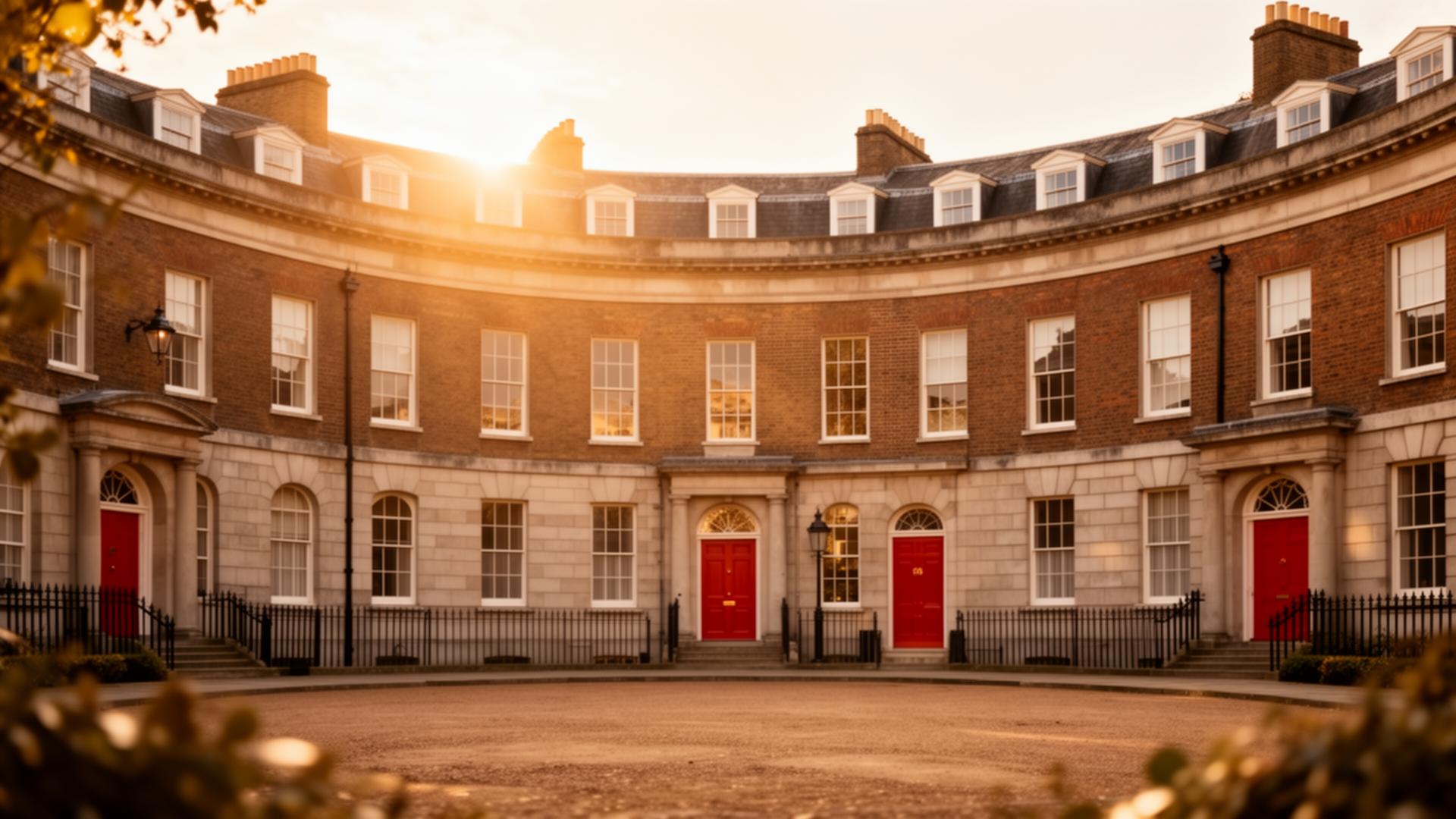 Georgian Dublin at golden hour